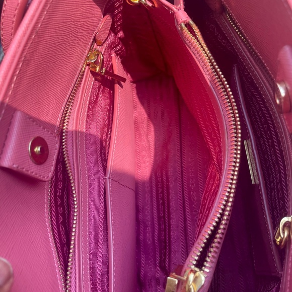 Prada TAMARIS  Saffiano Lux BN2558 Leather Tote - Picture 12 of 16